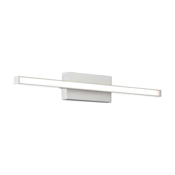 Dweled Parallax 18in LED Wall Sconce 3-CCT 2700K-3000K-3500K Set to 3000K in Brushed Nickel WS-73118 - main